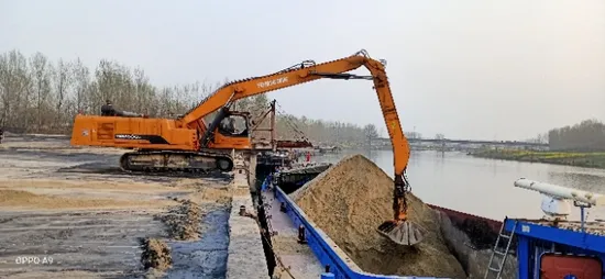 Machine de manutention de matériaux à double puissance sur chenilles Ygsz520 pour le chargement et le déchargement de matériaux en vrac dans le port et le quai